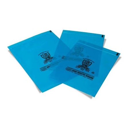 Armor Protective Packaging Armor Poly VCI Reclosable Zip Bags, 9"W x 12"W, 4 Mil, Blue, 1000/Pack PVCIBAG4MB0912ZIP